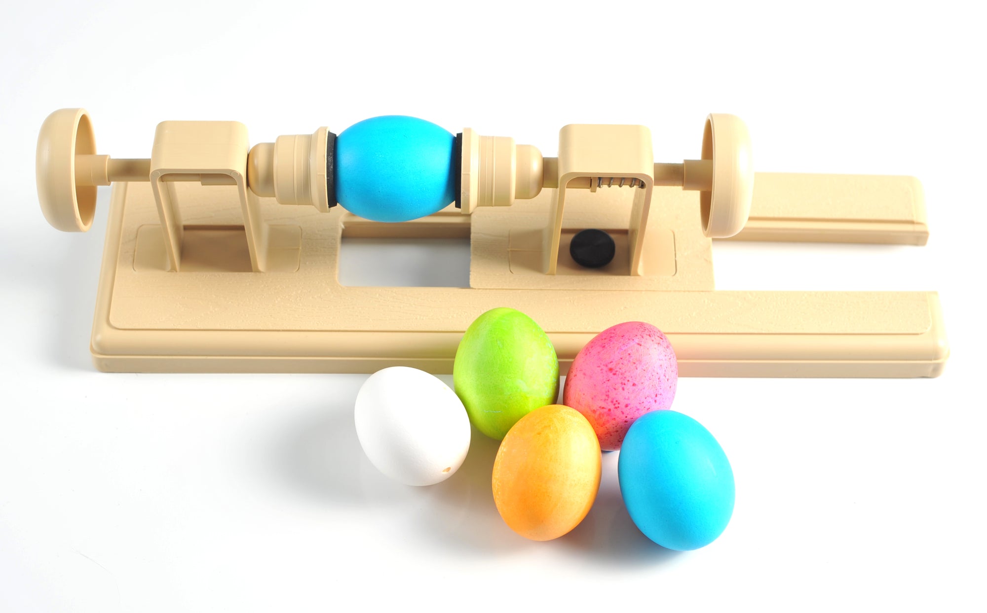 Egg Decorating Craft Lathe for Creating Easy, Precise Easter Egg and Ornament Designs. Gentle Enough for Blown Eggs and Glass Ornaments.