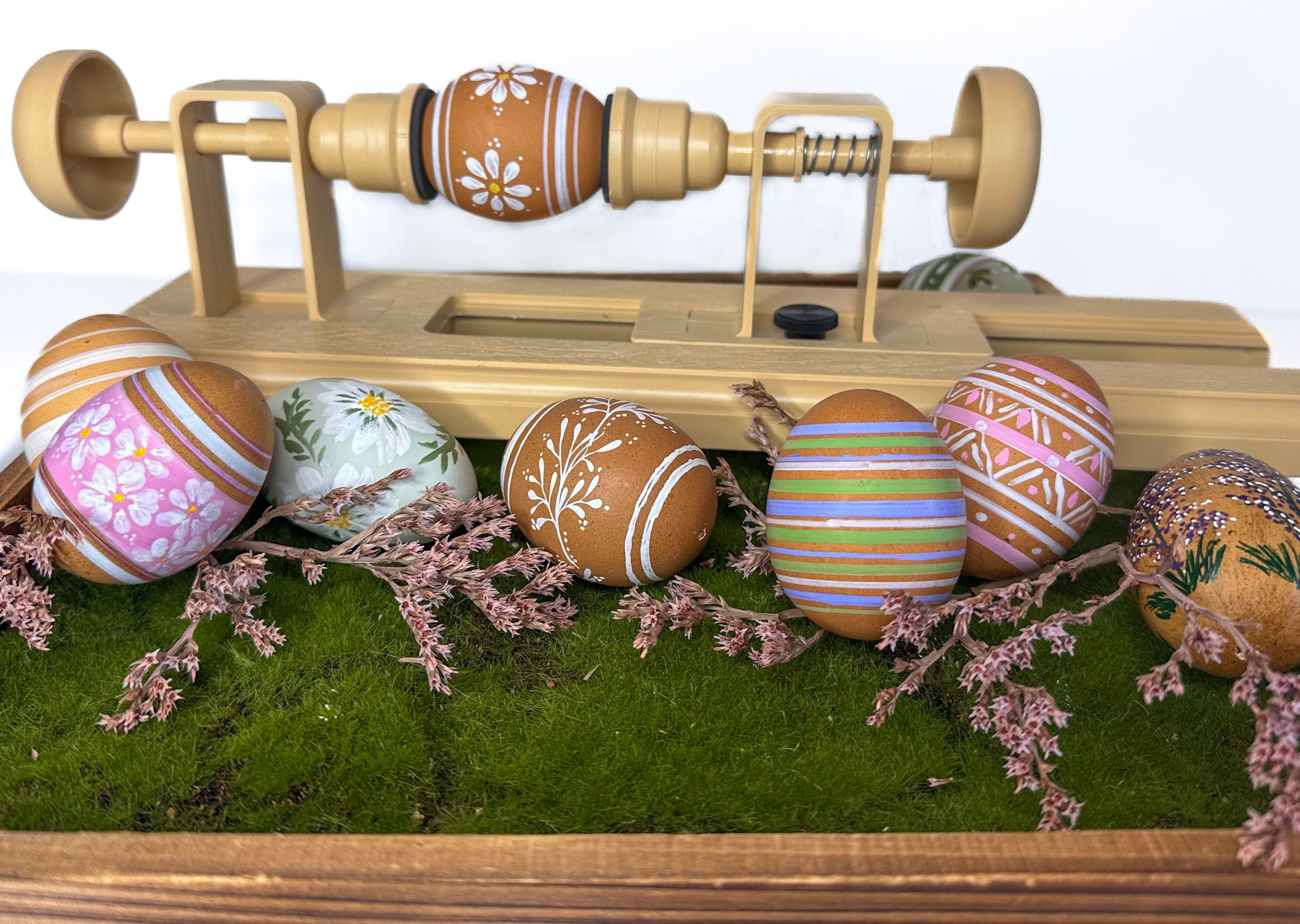 Egg Decorating Craft Lathe for Creating Easy, Precise Easter Egg and O