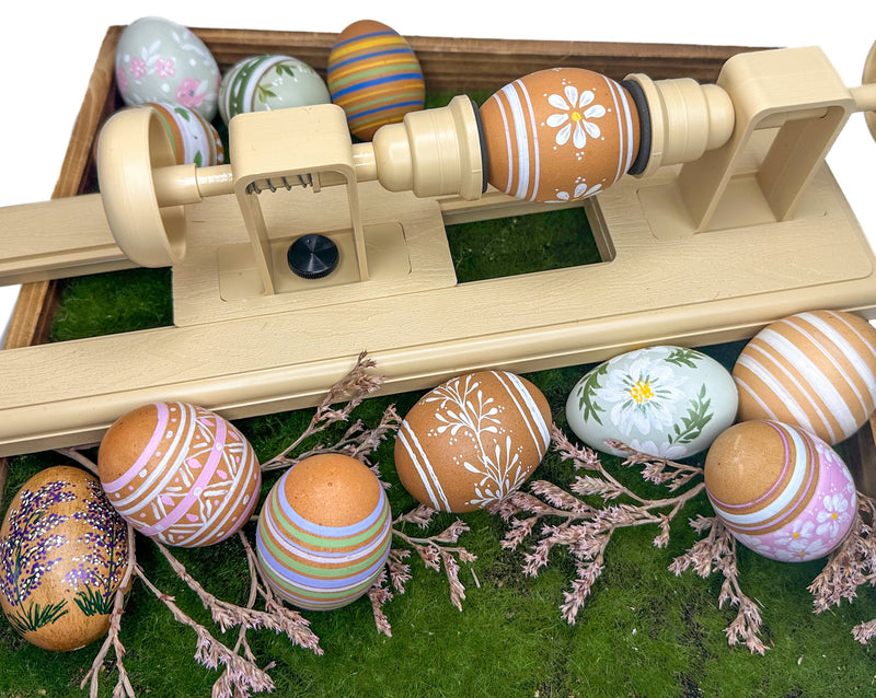Egg Decorating Craft Lathe for Creating Easy, Precise Easter Egg and O