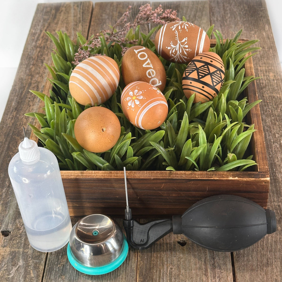 Egg Blowing System for Easter Crafts