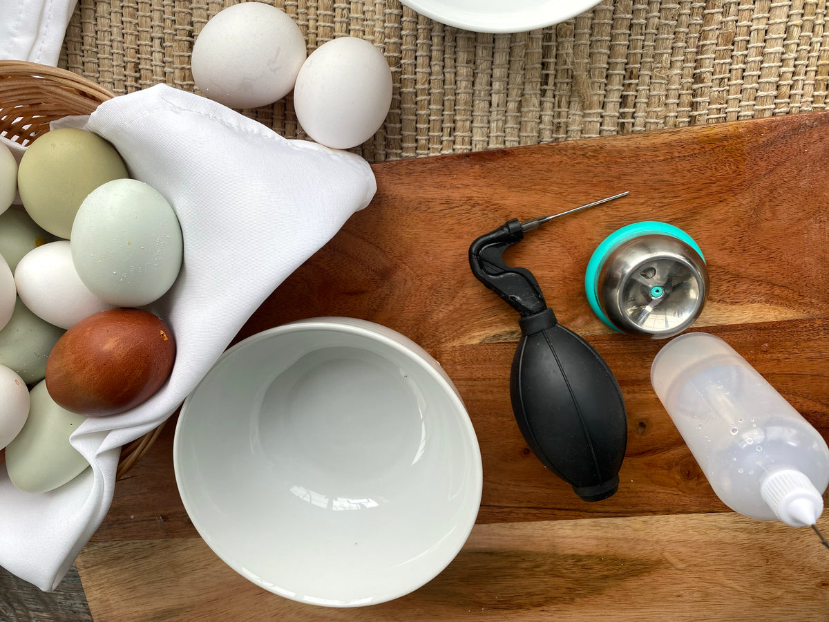 Egg Blowing System for Easter Crafts