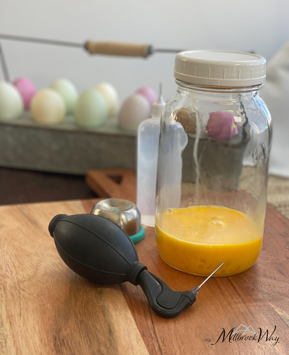 Egg Blowing System for Easter Crafts