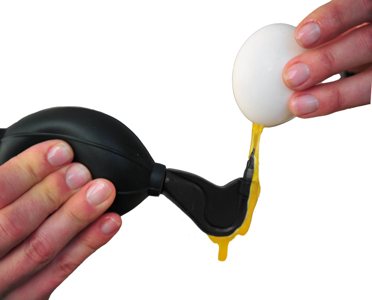 One Hole Egg Blower Pump - The Easiest Way to Empty Egg Shells For Crafts and Decorating